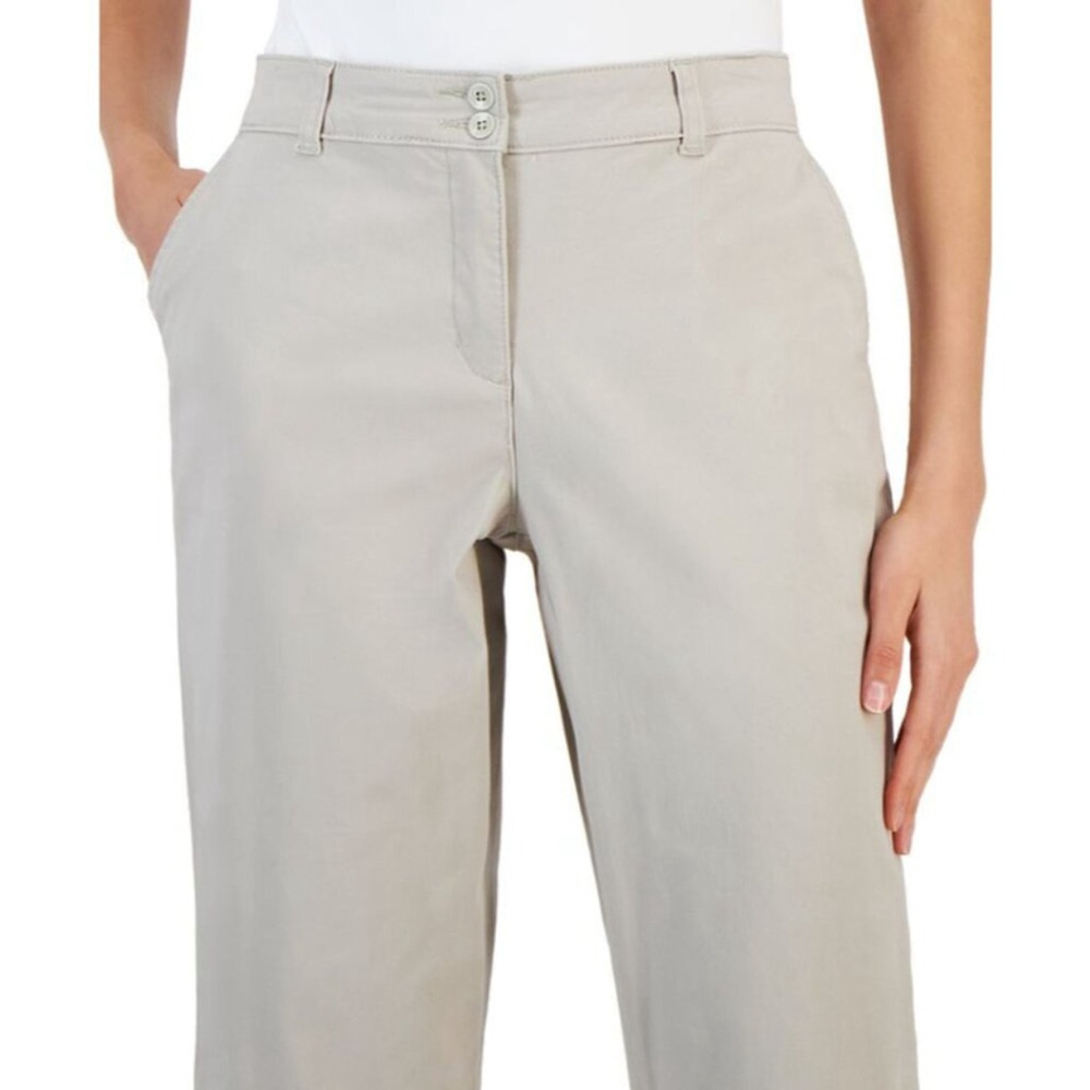 Karen Scott Women's Light Beige Comfort Waist Capri Pants NWT - Picture 4 of 11